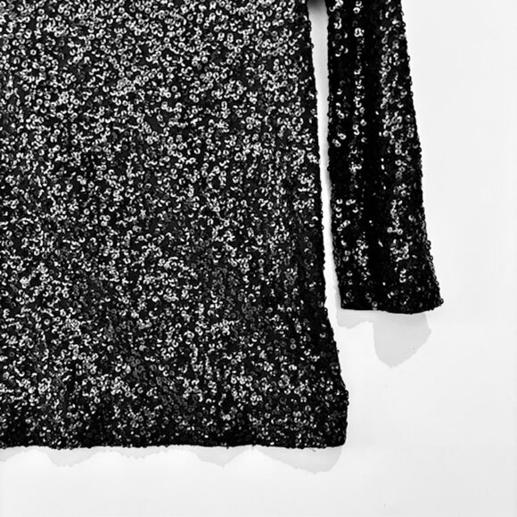 Gap Black Sequin Stretch Sweater - Picture 4 of 8